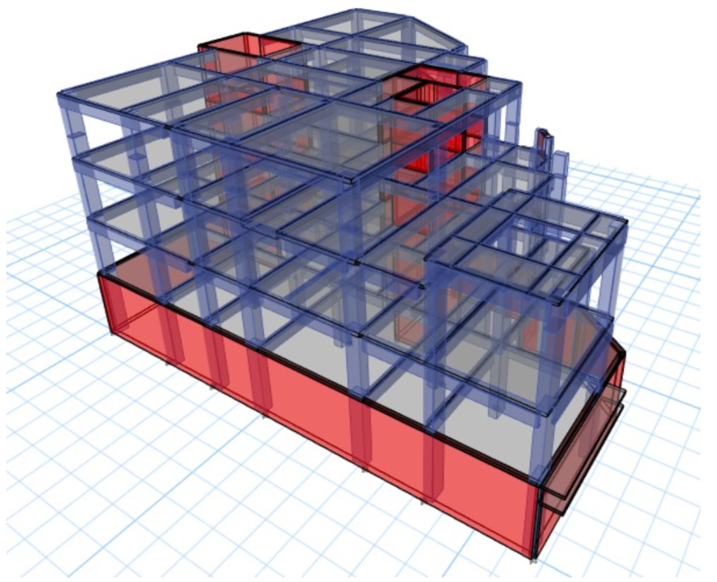 Concrete public building model